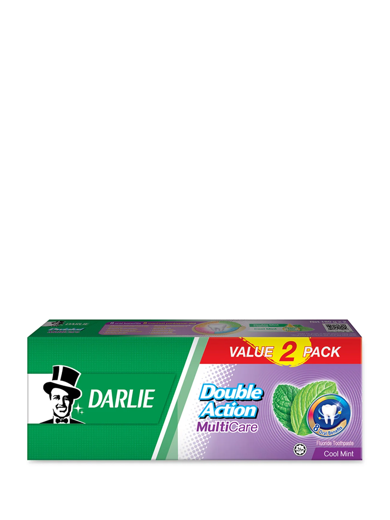 DARLIE DOUBLE ACTION MULTICARE TOOTHPASTE 180GX2 - Image 3