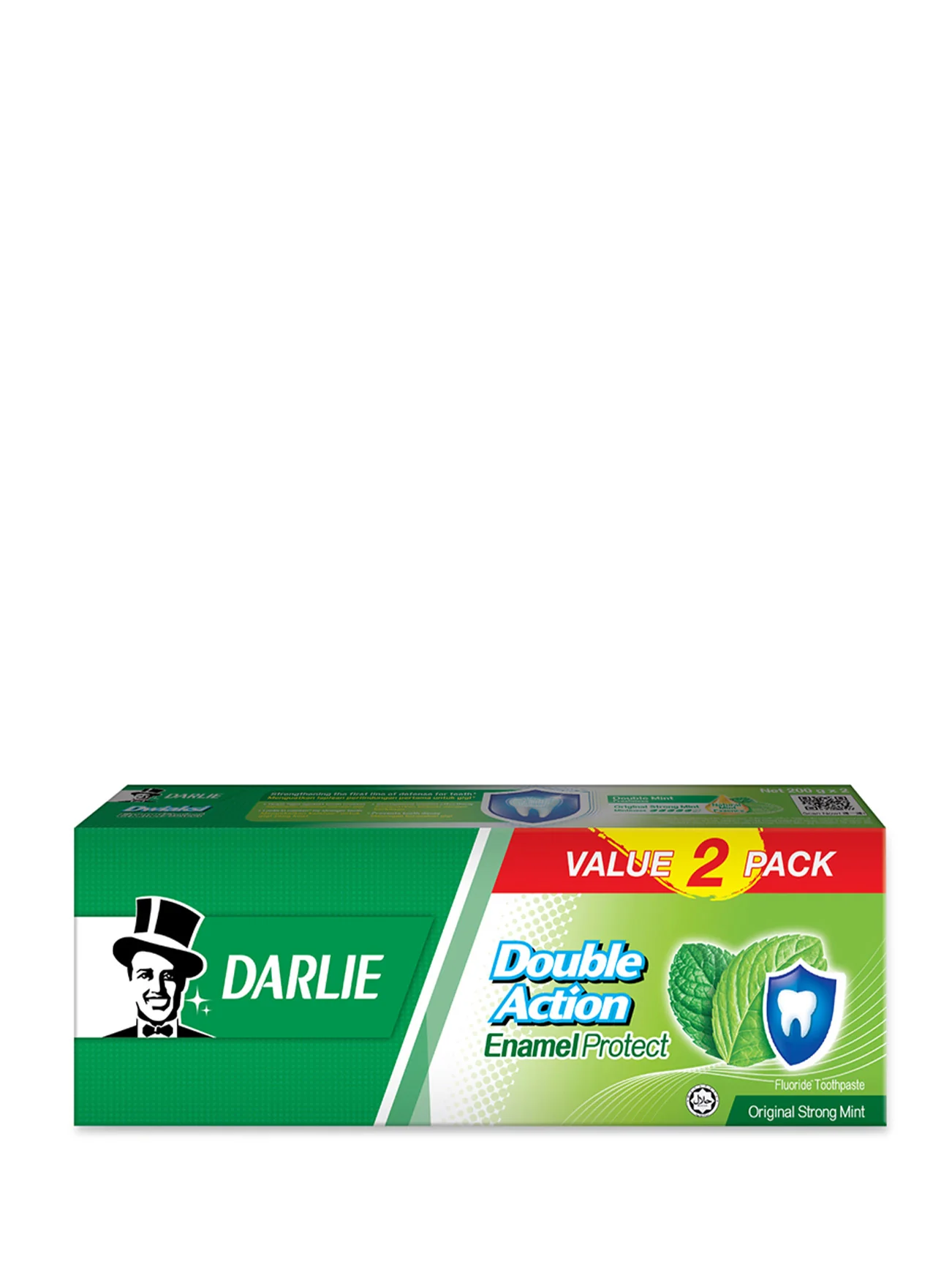 DARLIE DOUBLE ACTION TOOTHPASTE STRONG MINT 200GX2 - Image 3